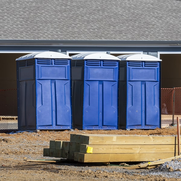 what is the maximum capacity for a single portable restroom in Brooksville